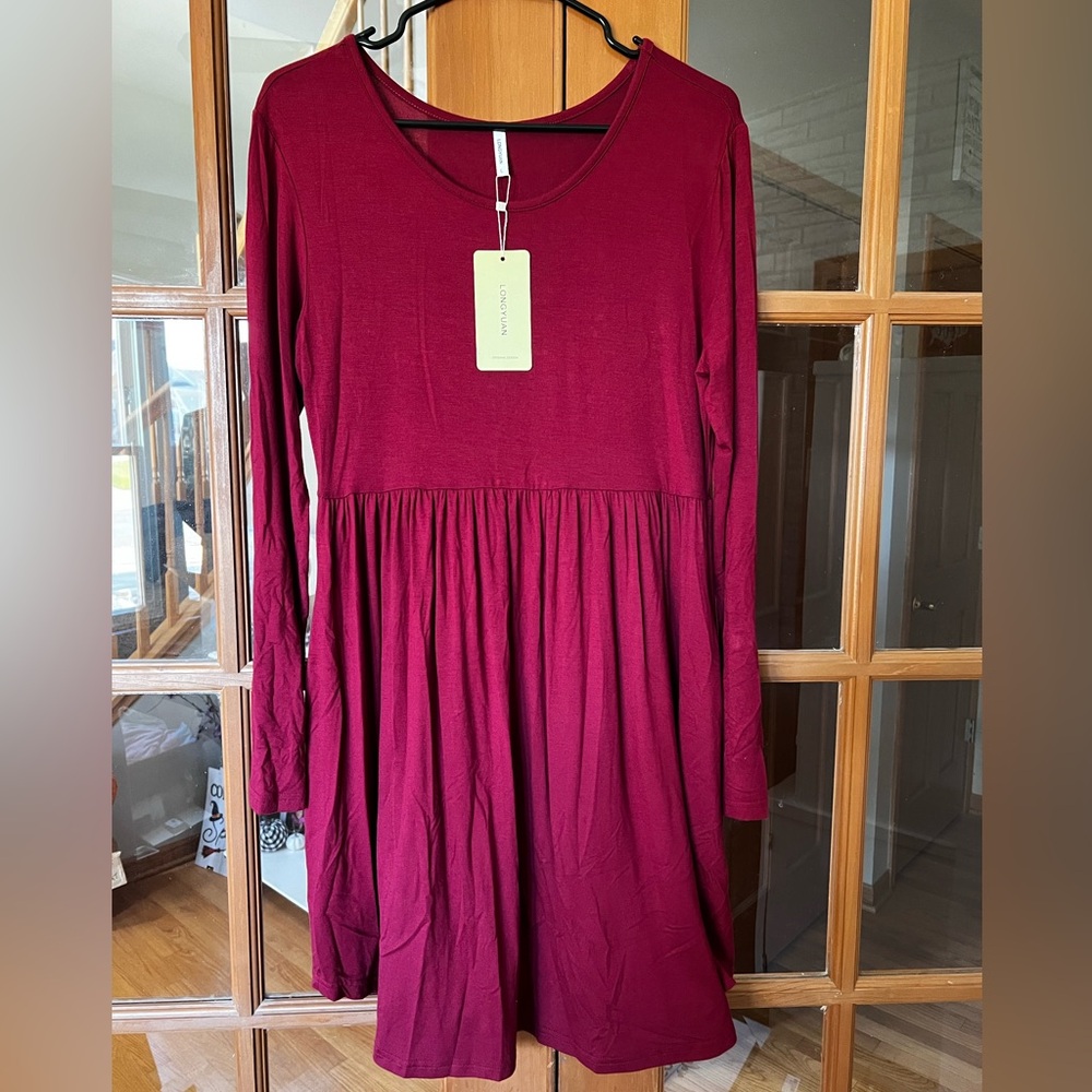 New Red Dress with pockets